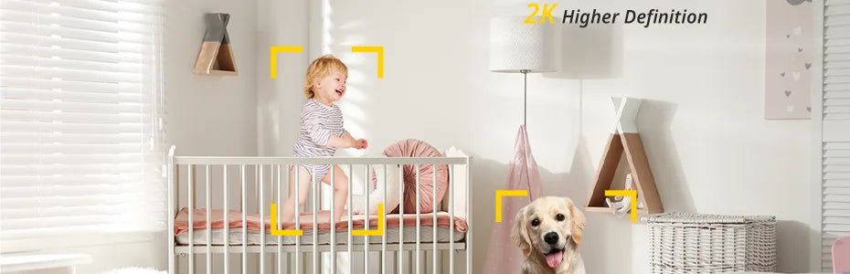 BoyKeep K10 3MP Indoor Security Camera - Motion Detection, Two-Way Audio, Wireless CCTV, Ceiling/Wall Mountable - My Store