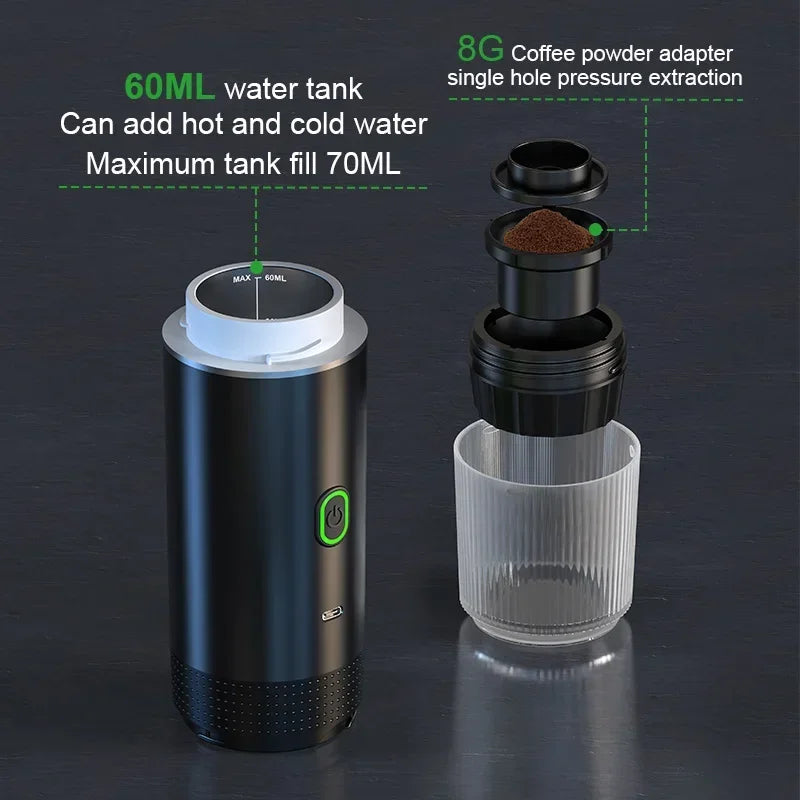 BrewMate Go - Portable Electric Espresso Maker for Home, Car & Outdoor - My Store