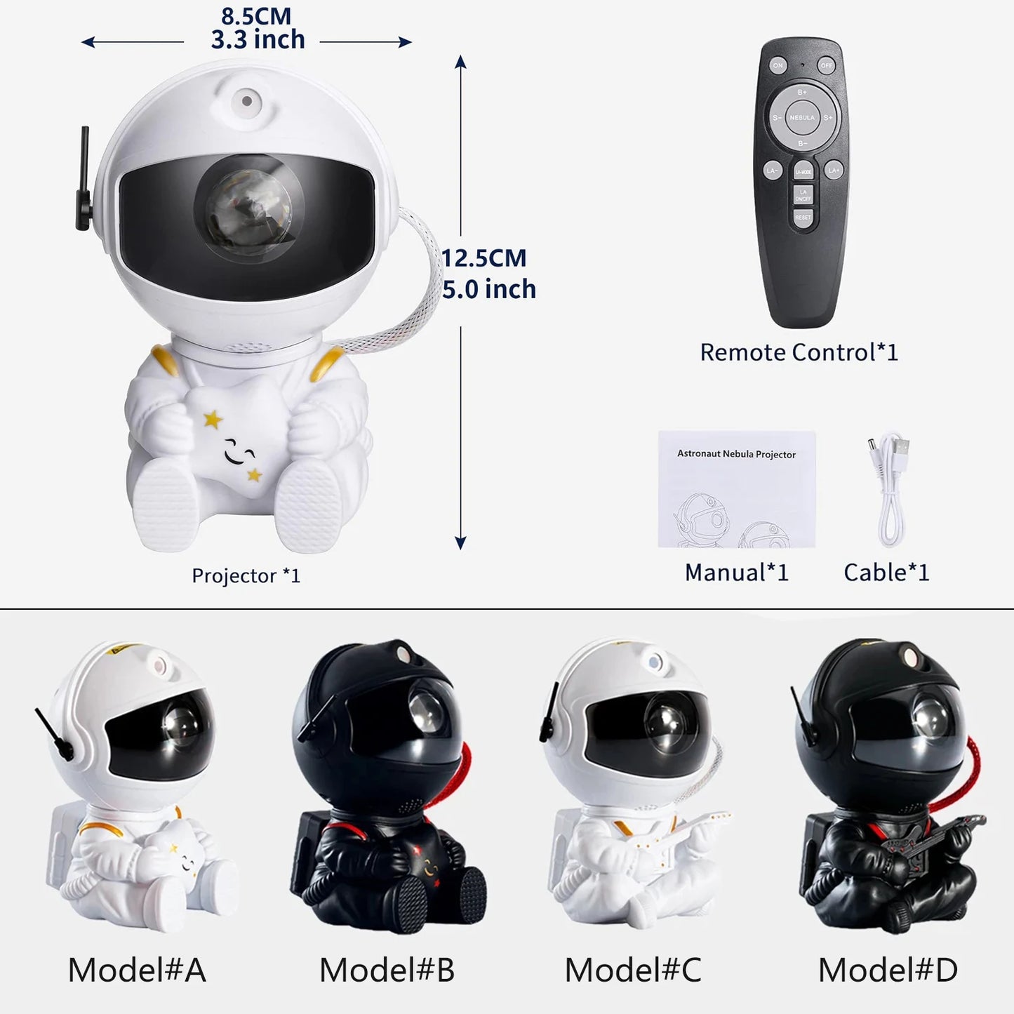 Astronaut Galaxy Star Projector Lamp - My Store