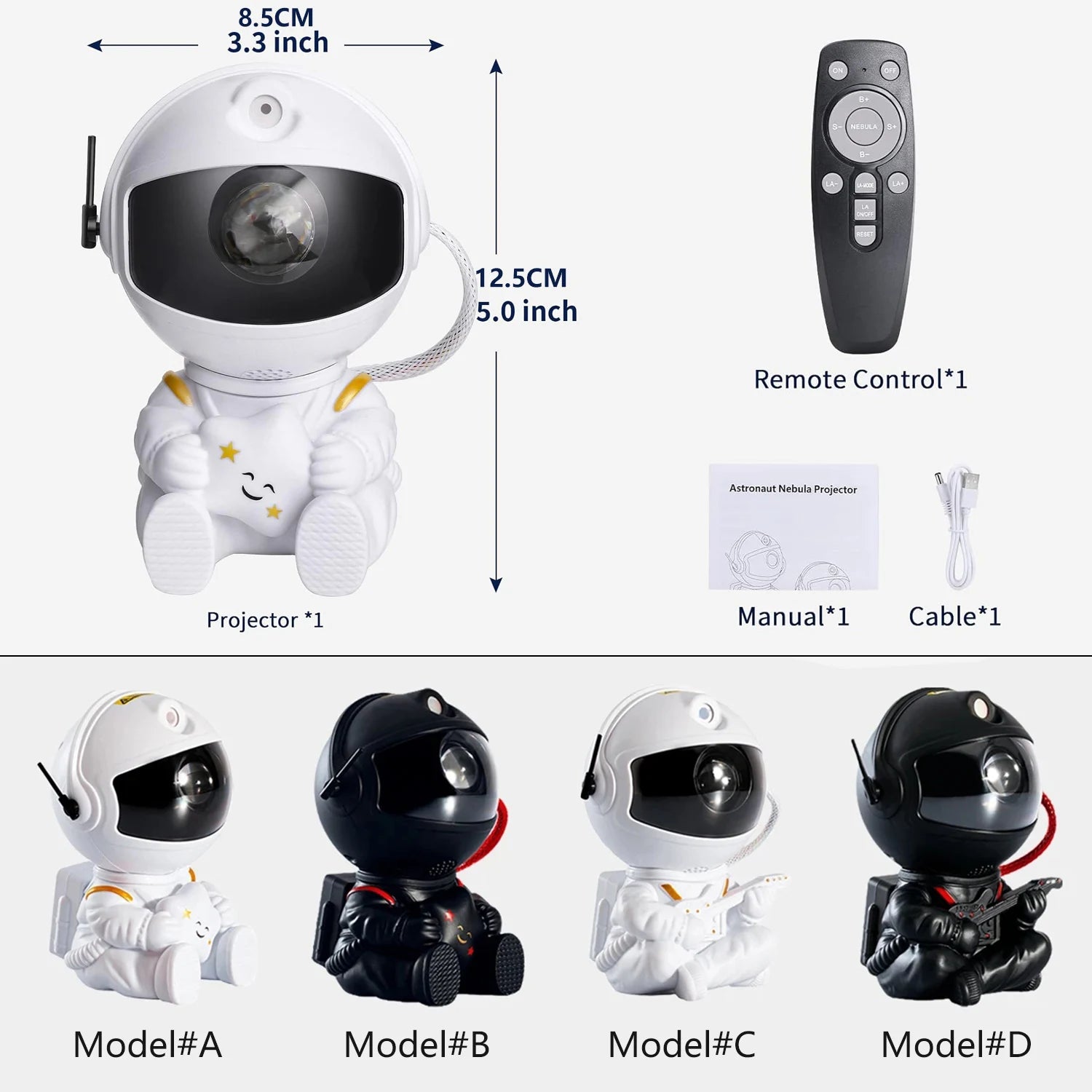 Astronaut Galaxy Star Projector Lamp - My Store