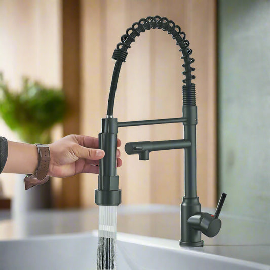 AquaElegance™ — Premium Pull-Down Stainless Steel Kitchen Faucet - My Store