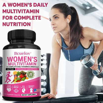 Bcuelov Multivitamin Capsules for Women – 120 Capsules - My Store