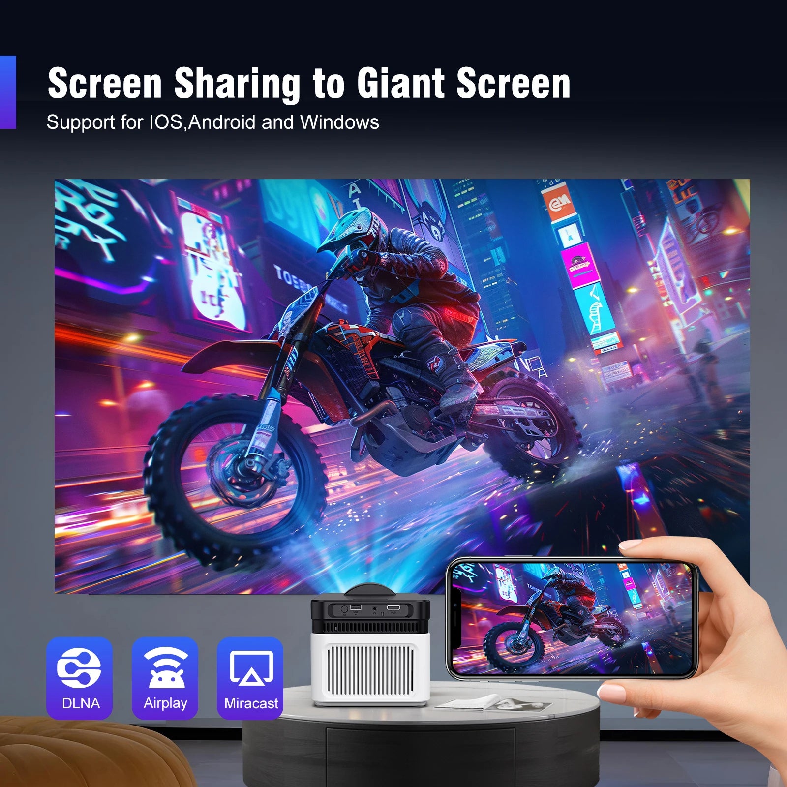 VisionBeam HY450 Ultra Short Throw Smart Projector - My Store