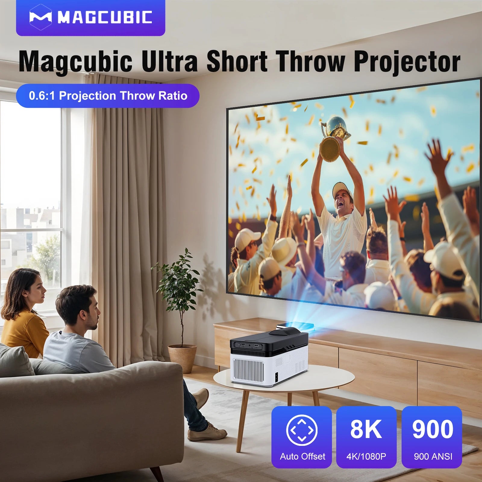 VisionBeam HY450 Ultra Short Throw Smart Projector - My Store