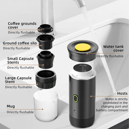 BrewMate Go - Portable Electric Espresso Maker for Home, Car & Outdoor - My Store