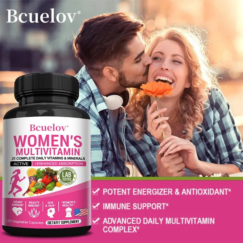 Bcuelov Multivitamin Capsules for Women – 120 Capsules - My Store