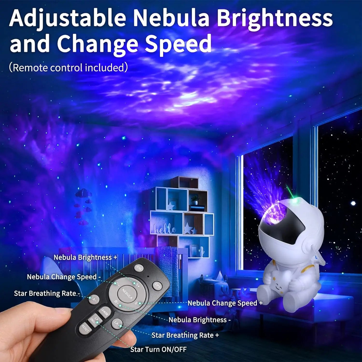 Astronaut Galaxy Star Projector Lamp - My Store