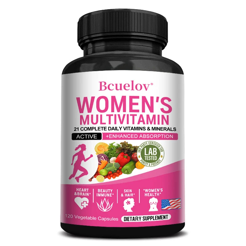 Bcuelov Multivitamin Capsules for Women – 120 Capsules - My Store