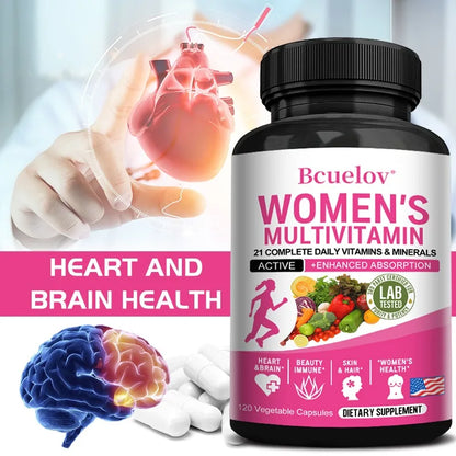 Bcuelov Multivitamin Capsules for Women – 120 Capsules - My Store